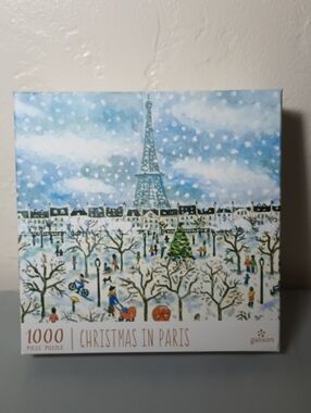 Galison Michael Storrings Christmas In Paris 1000-Piece Puzzle